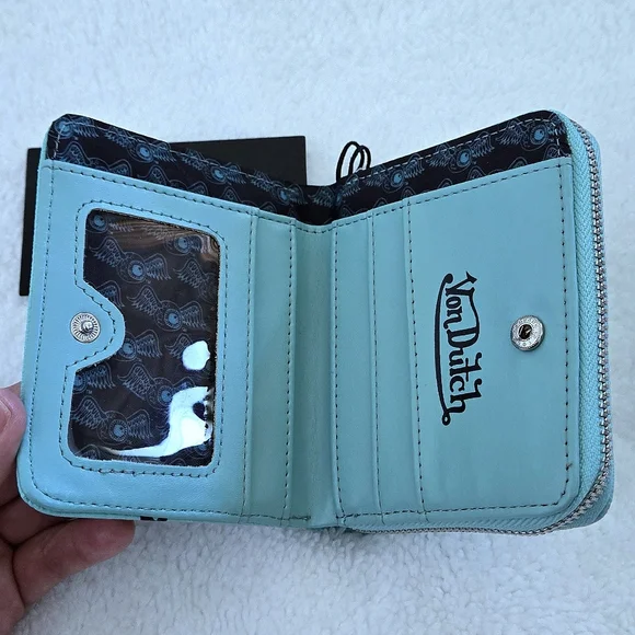 Von Dutch Turquoise🩵 Bifold✌️ Wallet - NWT - Picture 8 of 13